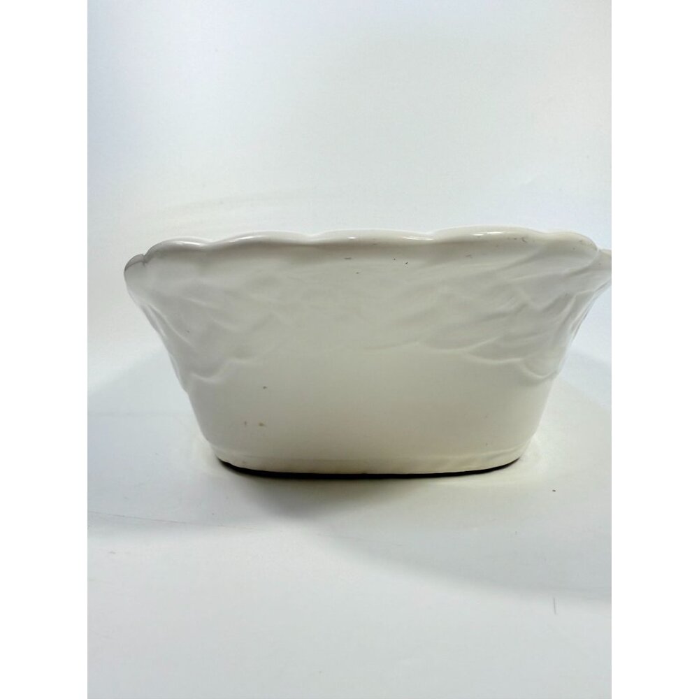Ironstone White Serving Dish Bowl Oblong Braided Band Vintage Japaan Ceramic - Picture 14 of 16